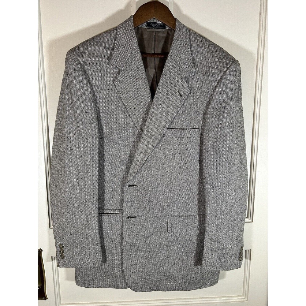 Bernard Altmann Couture Men’s 100% Silk Sport Coat Blazer Jacket 44R - Picture 1 of 11